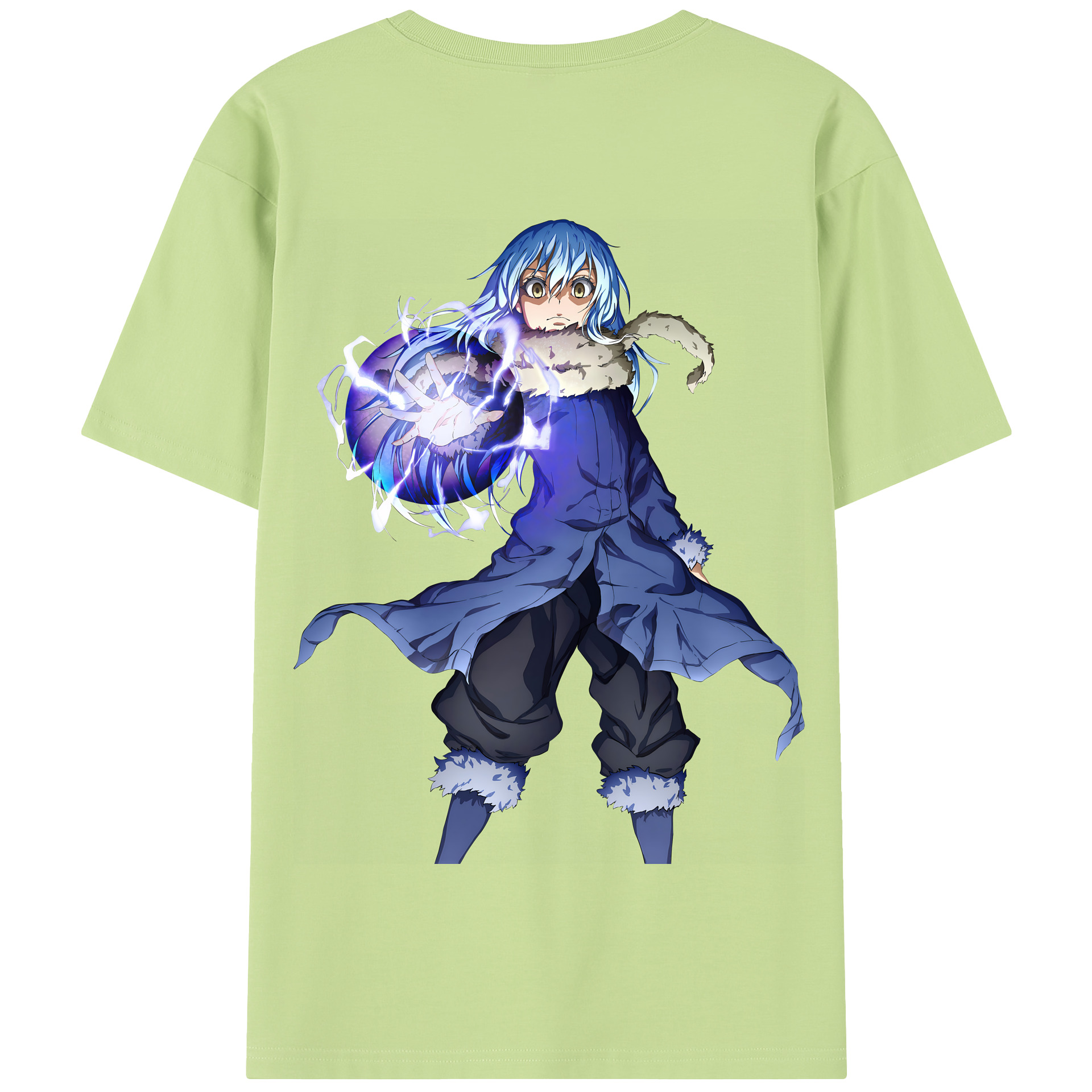 （画像用） 転スラ Regarding Reincarnated to Slime 綿100％半袖Tシャツ（背面プリント）